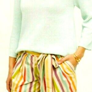Anthropologie Eva Franco Striped Shorts. Spring/Summer. Multicolored.